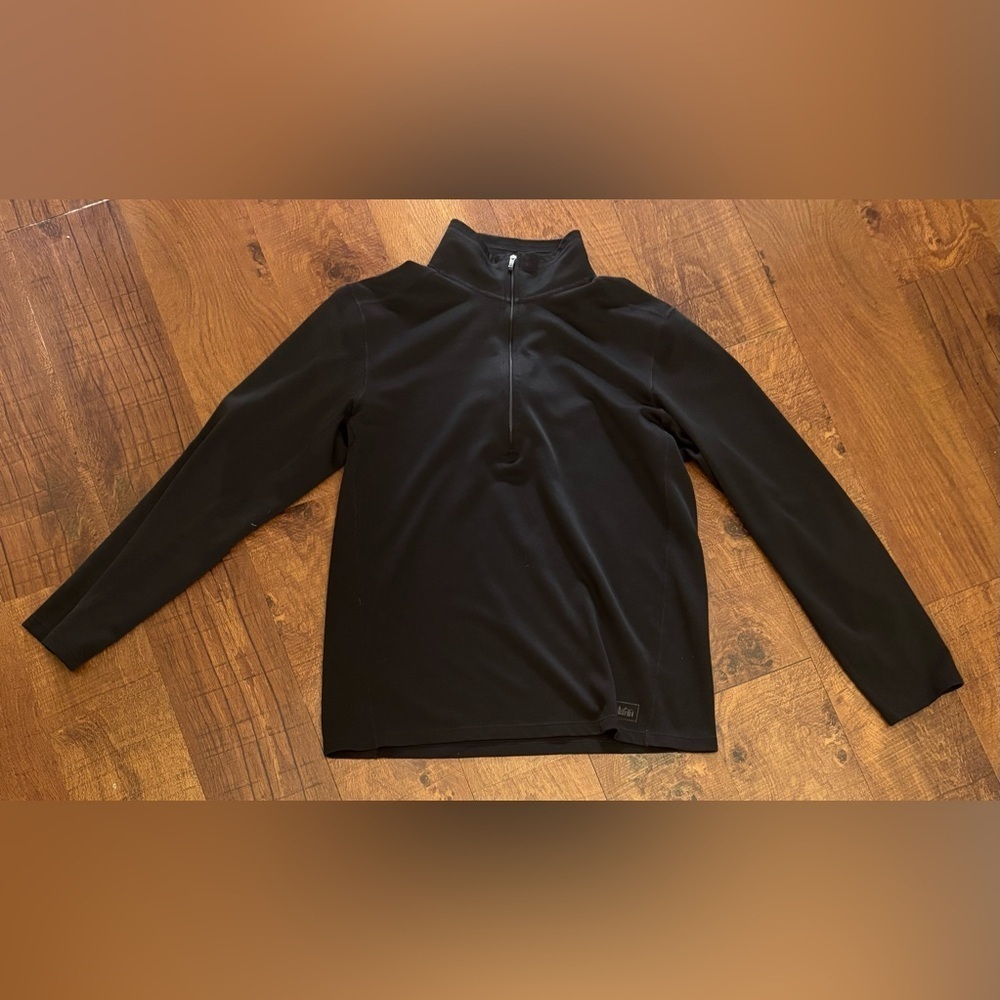 REI men’s 1/2 half zip mock turtleneck pullover Sz large